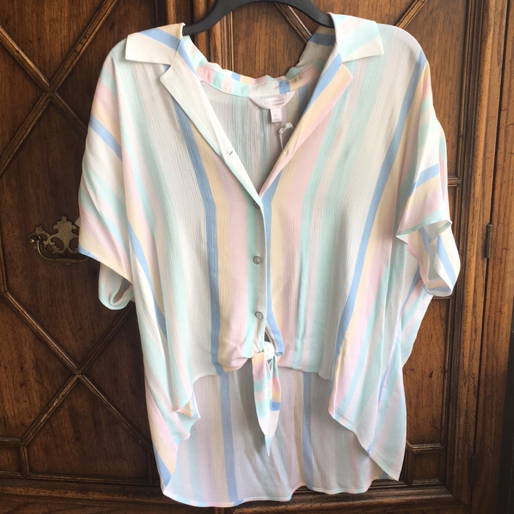 LC Lauren Conrad button down shirt.